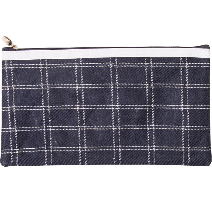 Pencil Case Tartan 1 Zip 200x130mm